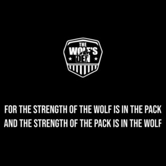 THE STRENGTH OF THE WOLF - PREMIUM WOMEN'S FITTED T-SHIRT - BLACK Design