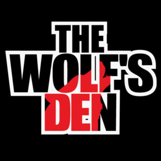 THE WOLF'S DEN LOGO - PREMIUM MEN'S T-SHIRT - BLACK Design