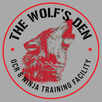 THE WOLF'S DEN CIRCLE (1-SIDE PRINT) - PREMIUM YOUTH T-SHIRT - LIGHT GRAY HEATHER Design