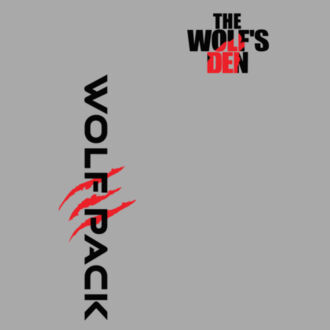 WOLF PACK LOGO (1-SIDE PRINT) - PREMIUM YOUTH T-SHIRT - LIGHT GRAY HEATHER Design