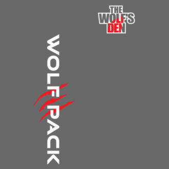 WOLF PACK LOGO (1-SIDE PRINT) - PREMIUM MEN'S T-SHIRT - BLACK - SD7GQ2 Design