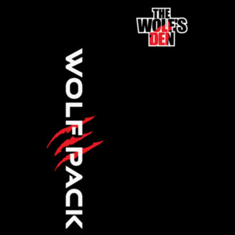 WOLF PACK LOGO (1-SIDE PRINT) - PREMIUM MEN'S T-SHIRT - BLACK - SD7GQ2 Design
