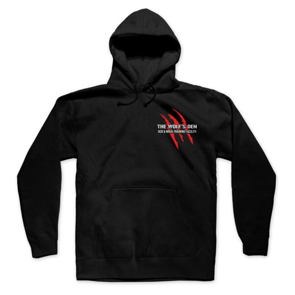 SCRATCHES FRONT ONLY - MEN'S PREMIUM PULLOVER HOODIE - BLACK Thumbnail