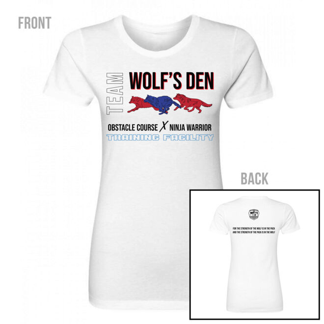 THE STRENGTH OF THE WOLF - PREMIUM WOMEN'S FITTED T-SHIRT - WHITE Thumbnail