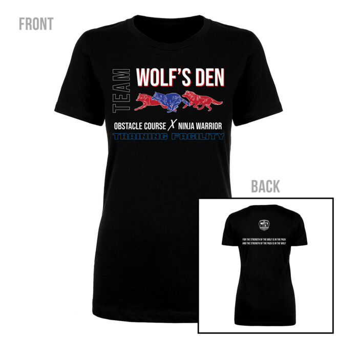THE STRENGTH OF THE WOLF - PREMIUM WOMEN'S FITTED T-SHIRT - BLACK Thumbnail