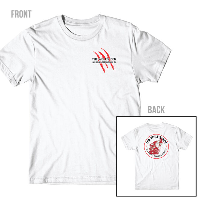 SCRATCHES FRONT & BACK - MEN'S PREMIUM T-SHIRT - WHITE Thumbnail