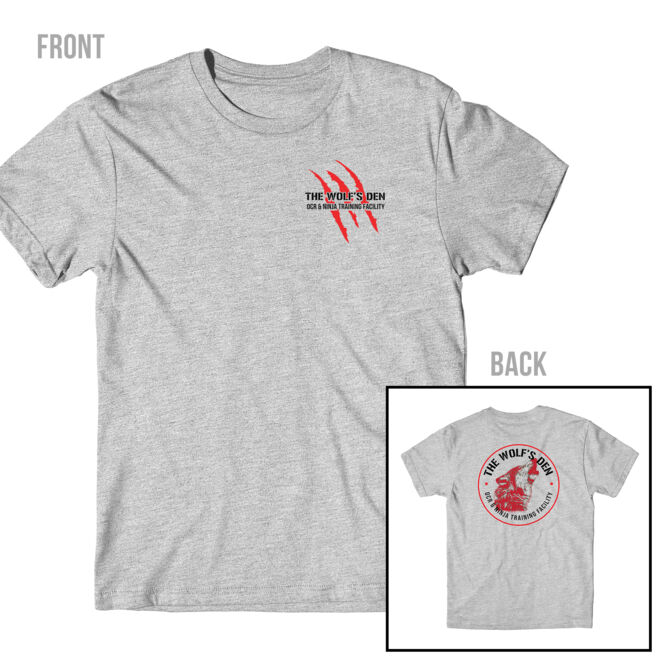 SCRATCHES FRONT & BACK - MEN'S PREMIUM T-SHIRT - LIGHT GRAY HEATHER Thumbnail