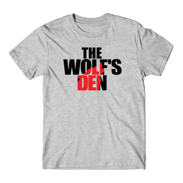 THE WOLF'S DEN LOGO - PREMIUM MEN'S T-SHIRT - LIGHT GRAY HEATHER Thumbnail