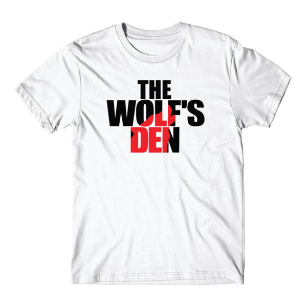 THE WOLF'S DEN LOGO - PREMIUM MEN'S T-SHIRT - WHITE Thumbnail