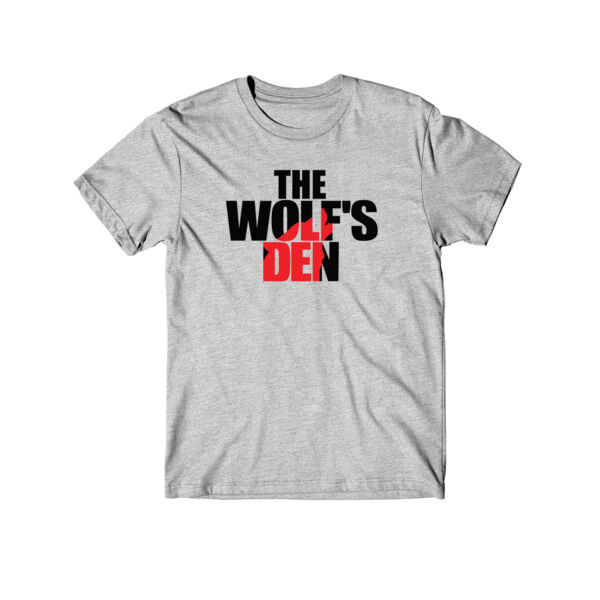 THE WOLF'S DEN LOGO (1-SIDE PRINT) - PREMIUM YOUTH T-SHIRT - LIGHT GRAY HEATHER Thumbnail