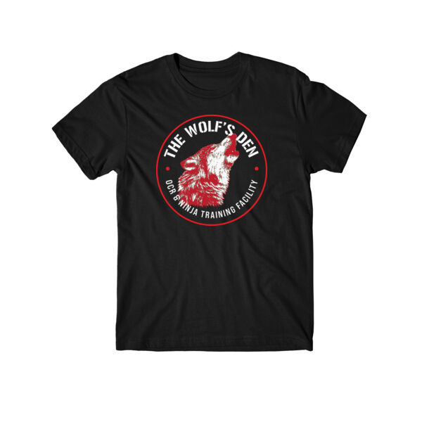 THE WOLF'S DEN CIRCLE (1-SIDE PRINT) - PREMIUM YOUTH T-SHIRT - BLACK Thumbnail