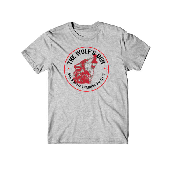 THE WOLF'S DEN CIRCLE (1-SIDE PRINT) - PREMIUM YOUTH T-SHIRT - LIGHT GRAY HEATHER Thumbnail