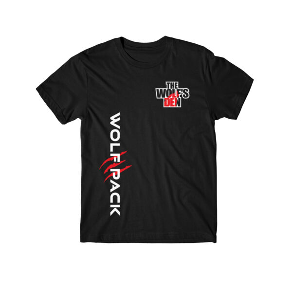 WOLF PACK LOGO (1-SIDE PRINT) - PREMIUM YOUTH T-SHIRT - BLACK - THK1GD Thumbnail
