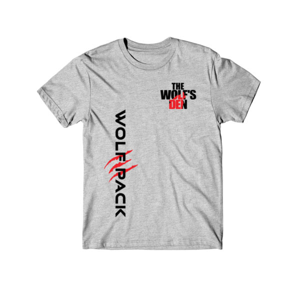 WOLF PACK LOGO (1-SIDE PRINT) - PREMIUM YOUTH T-SHIRT - LIGHT GRAY HEATHER Thumbnail