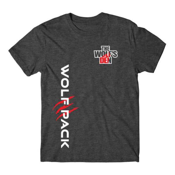 WOLF PACK LOGO (1-SIDE PRINT) - PREMIUM MEN'S T-SHIRT - BLACK - SD7GQ2 Thumbnail