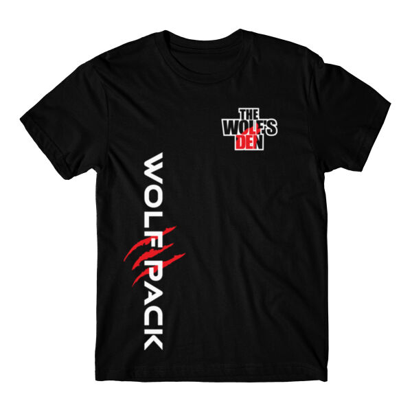 WOLF PACK LOGO (1-SIDE PRINT) - PREMIUM MEN'S T-SHIRT - BLACK - SD7GQ2 Thumbnail