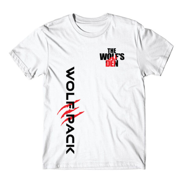 WOLF PACK LOGO (1-SIDE PRINT) - PREMIUM MEN'S T-SHIRT - WHITE Thumbnail