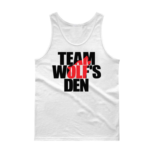 TEAM WOLF'S DEN LOGO - PREMIUM MEN'S TANK TOP - WHITE - 9M6Y7Q Thumbnail
