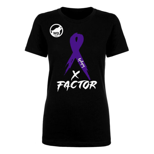 X-FACTOR - PREMIUM WOMEN'S FITTED T-SHIRT - BLACK - D2A8F6 Thumbnail
