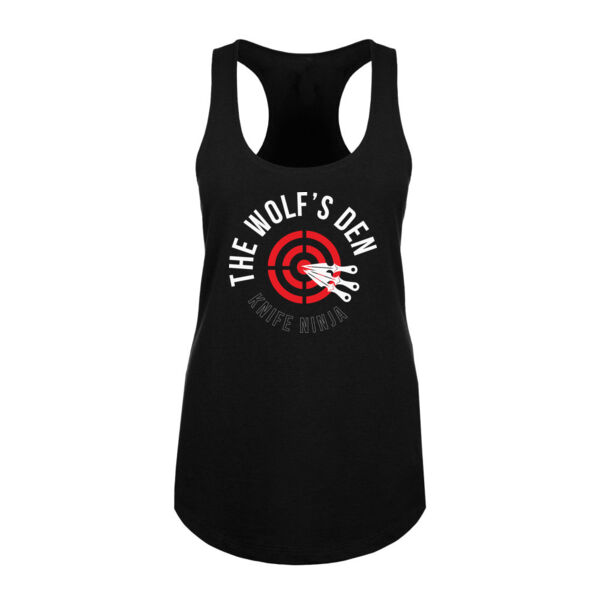 TEAM DIEGO - TARGET - PREMIUM WOMEN'S FITTED TANK TOP - BLACK - QKRPA7 Thumbnail