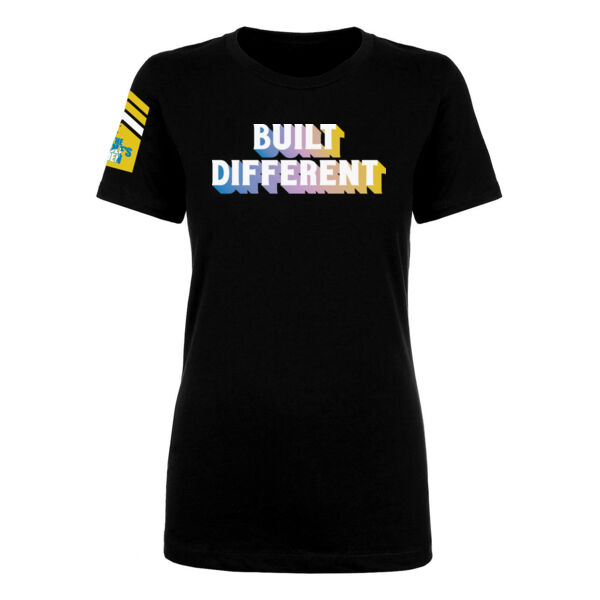 TEAM GLENDA - BUILT DIFFERENT - PREMIUM WOMEN'S FITTED T-SHIRT - BLACK - $UB7KPY$ Thumbnail