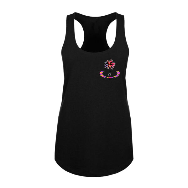 VIBEZ NINJA - PREMIUM WOMEN'S FITTED RACERBACK TANK - BLACK - MY5AC4 Thumbnail