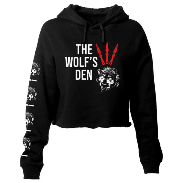 TEAM DIEGO - KNIVES - PREMIUM WOMEN'S CROP HOODIE - BLACK - MW8FSD Thumbnail