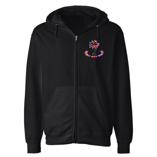 VIBEZ NINJA - PREMIUM MEN'S ZIPPER HOODIE - BLACK - DTF-TY1B4P Thumbnail