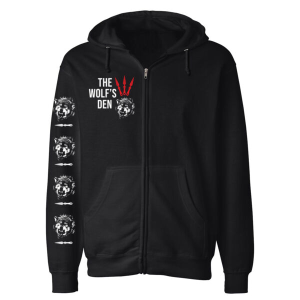 TEAM DIEGO - KNIVES - PREMIUM MEN'S ZIPPER HOODIE - BLACK - DTF-61FG2M Thumbnail