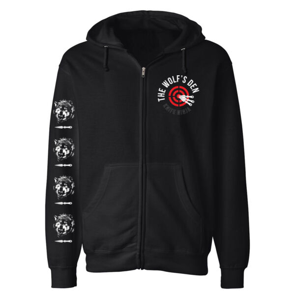 TEAM DIEGO - TARGET - PREMIUM MEN'S ZIPPER HOODIE - BLACK - DTF-SVF147 Thumbnail