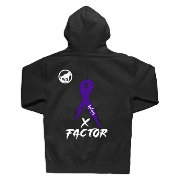 X-FACTOR - PREMIUM MEN'S ZIPPER HOODIE - BLACK - DTF-2Q7HWG Thumbnail