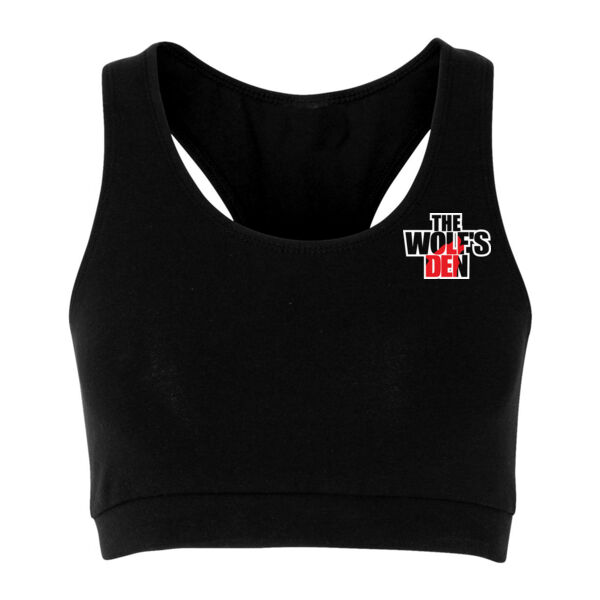 THE WOLF'S DEN - WOMEN'S BASIC SPORTS BRA - BLACK - $LPW83T$ Thumbnail