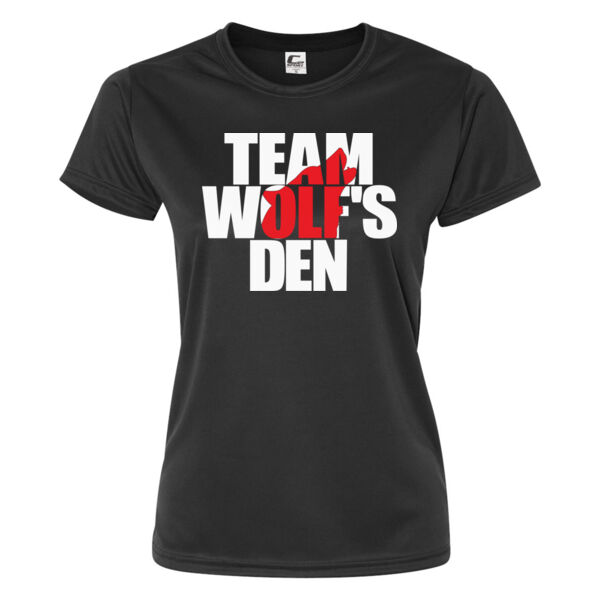 WOMEN'S PERFORMANCE T-SHIRT - TEAM WOLF'S DEN - $3K8BR9$ Thumbnail