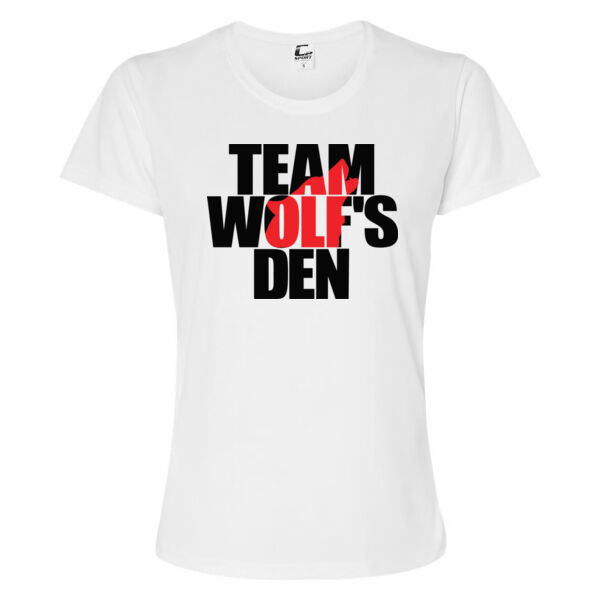 WOMEN'S PERFORMANCE T-SHIRT - TEAM WOLF'S DEN - $D2SC9M$ Thumbnail