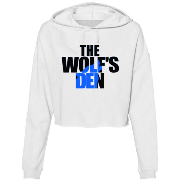 THE WOLF'S DEN LOGO - PREMIUM WOMEN'S CROP HOODIE - $V2PW3M$ Thumbnail